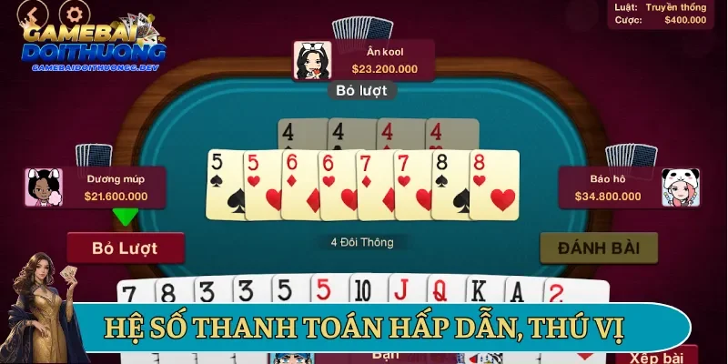 Hệ số thanh toán hấp dẫn, thú vị
